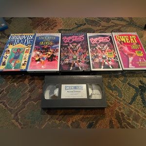 Set of 6 Richard Simmons Sweatin Woth The Oldies VHS Tapes